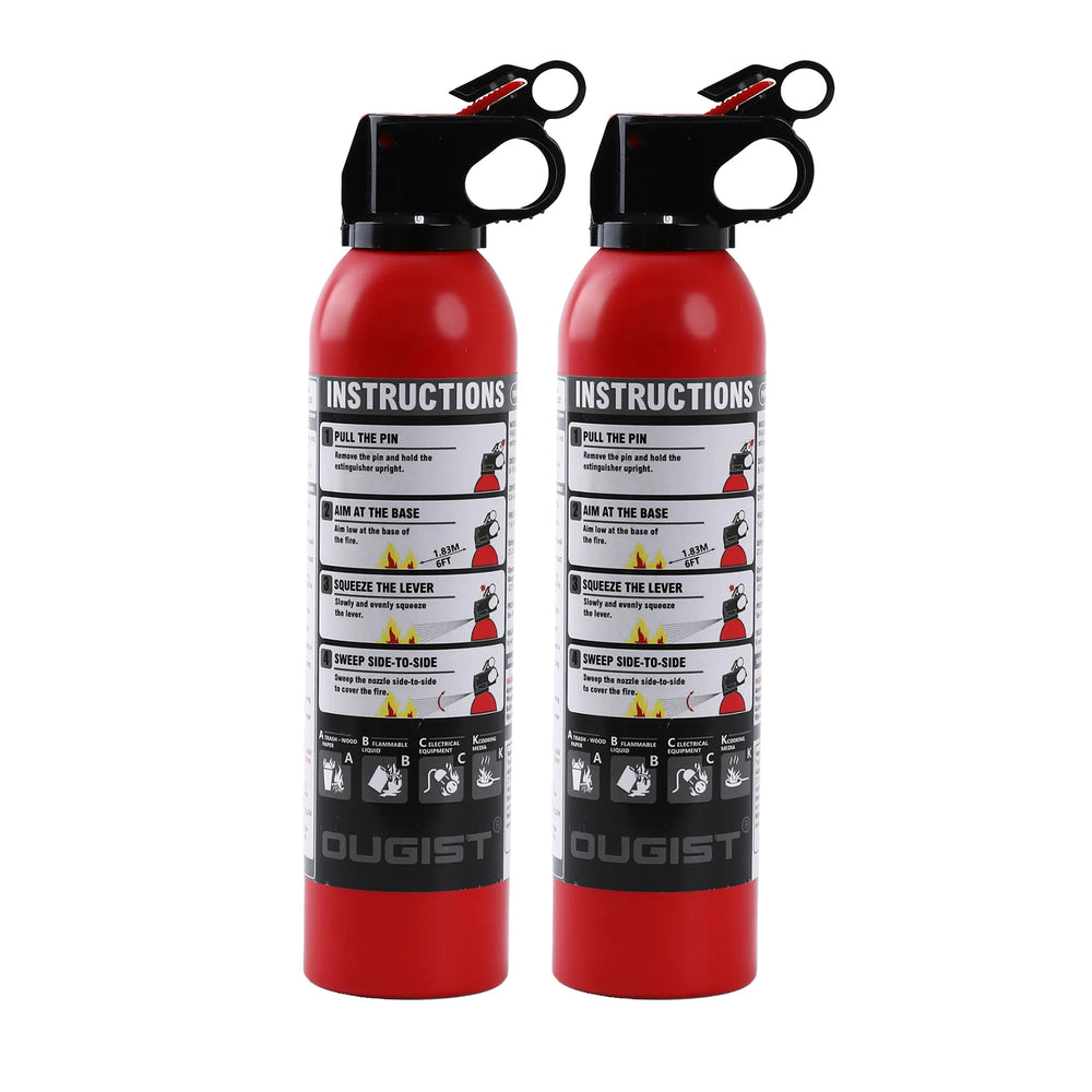 Portable Dry Chemical Fire Extinguishing Spray with Mounting Bracket – product on a white background