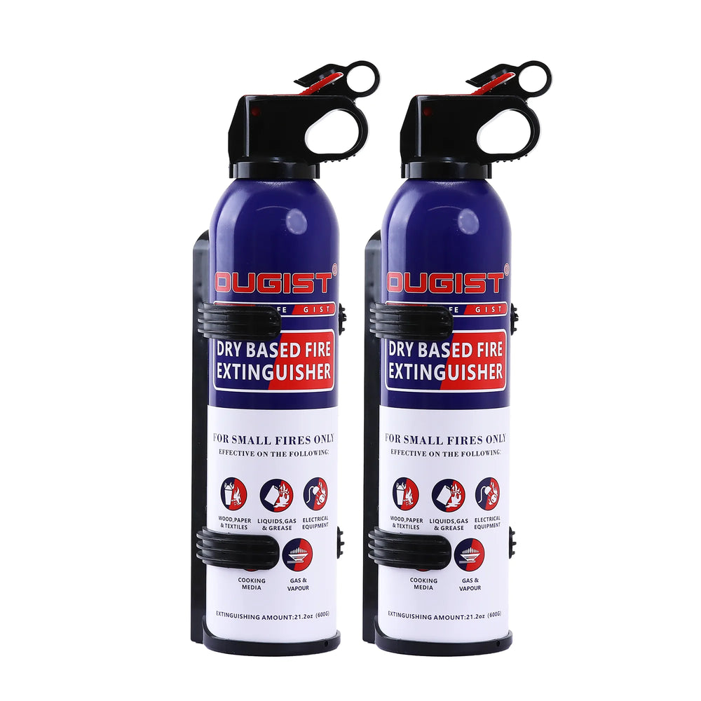 Portable 1.3 lb ABC Dry Chemical Fire Spray with Bracket – product on a white background