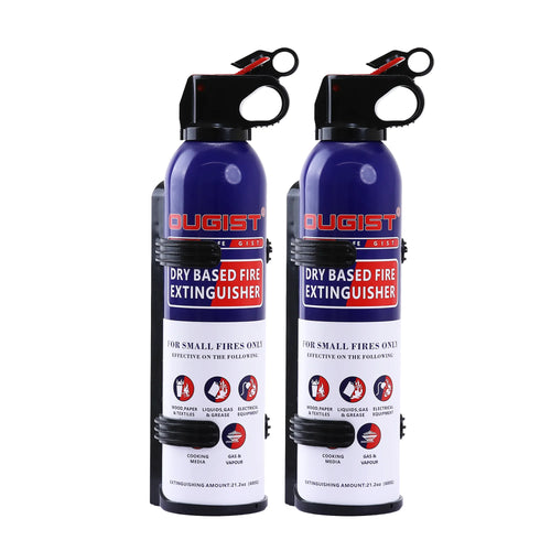 Portable 1.3 lb ABC Dry Chemical Fire Spray with Bracket – product on a white background