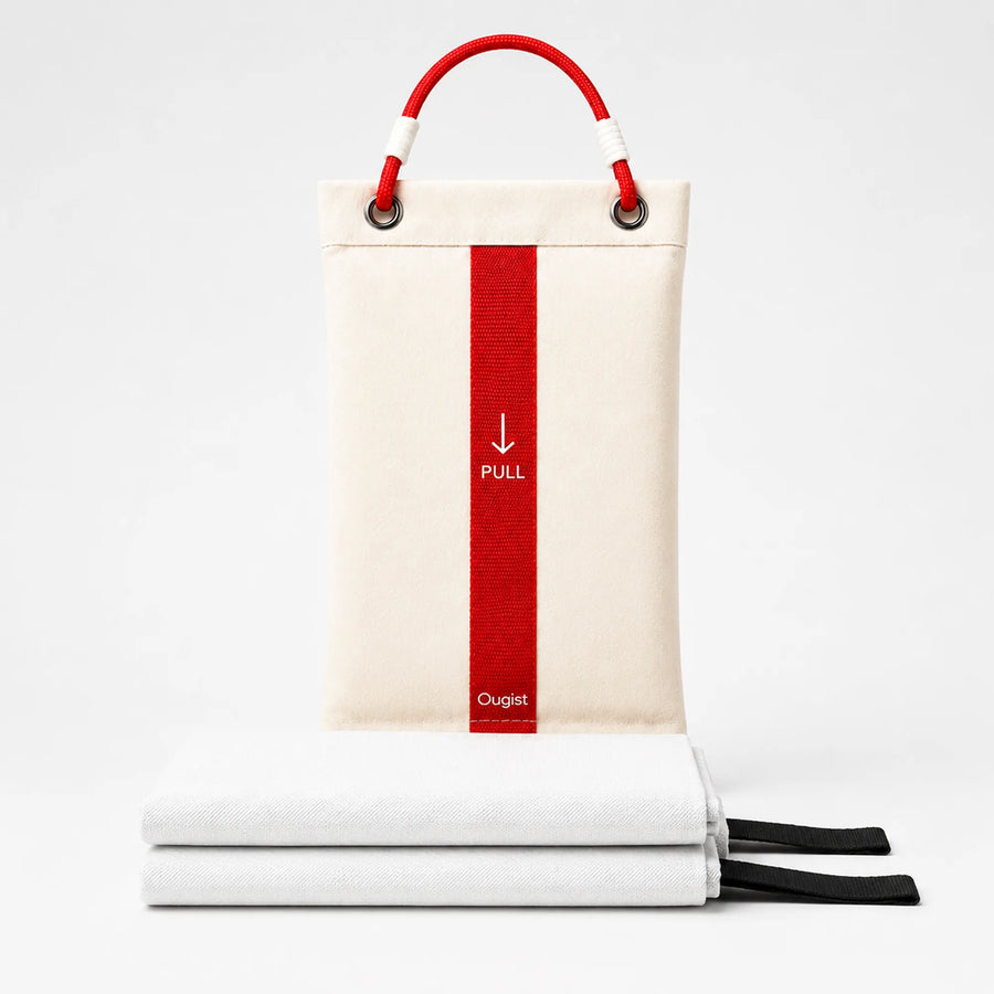 OUGIST 40" × 40" Kitchen Fire Blanket with Home-Friendly Canvas Pouch – product on a white background