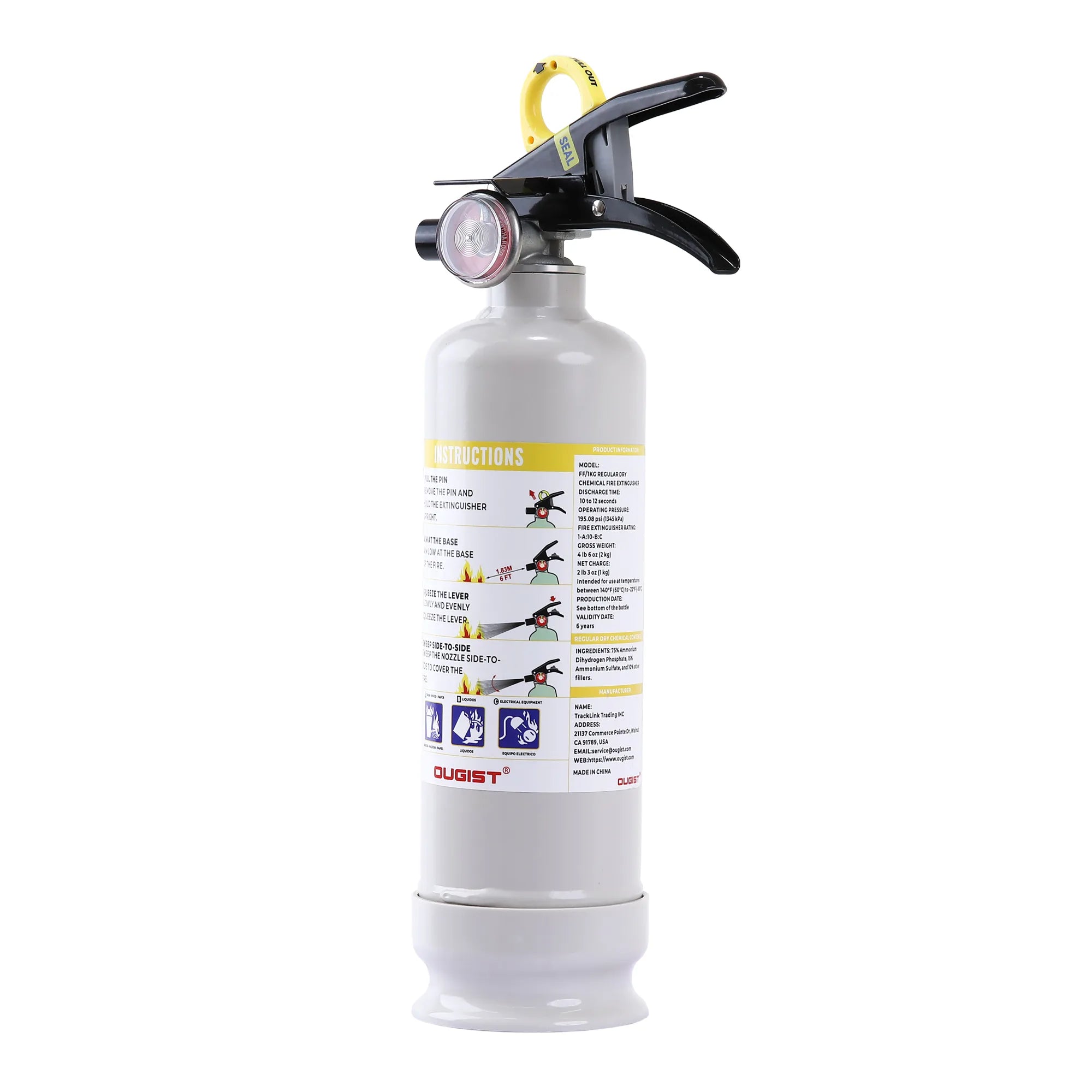 Compact 2.5 lb ABC Vehicle Fire Extinguisher