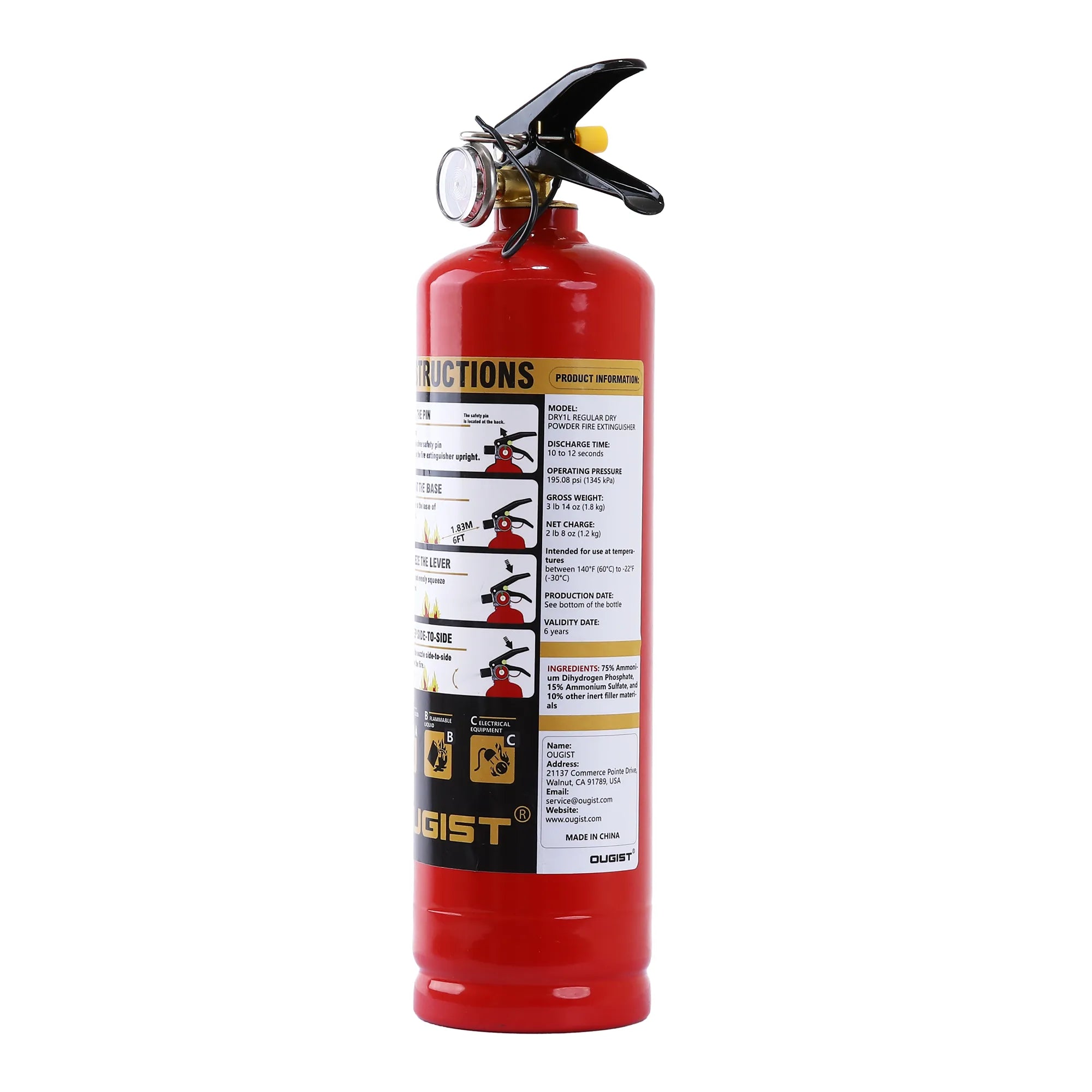 Professional 2.5 lb ABC Fire Extinguisher-2 | OUGIST