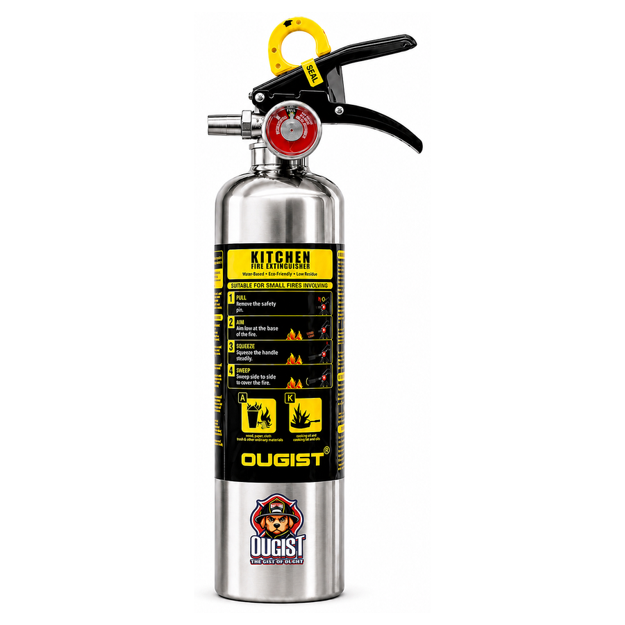 40 fl oz Class K Wet Chemical Kitchen Fire Extinguisher – product on a white background